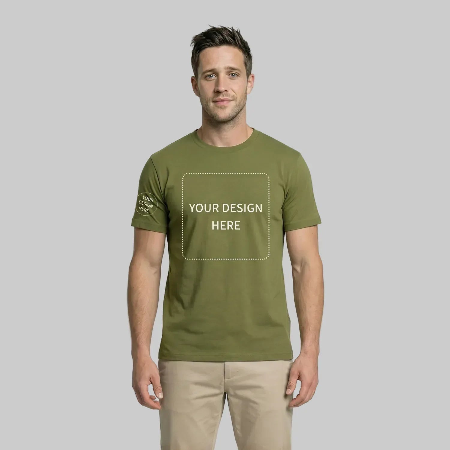 Custom Printed Regular Fit T-shirt (Dark Tones) - Artaper