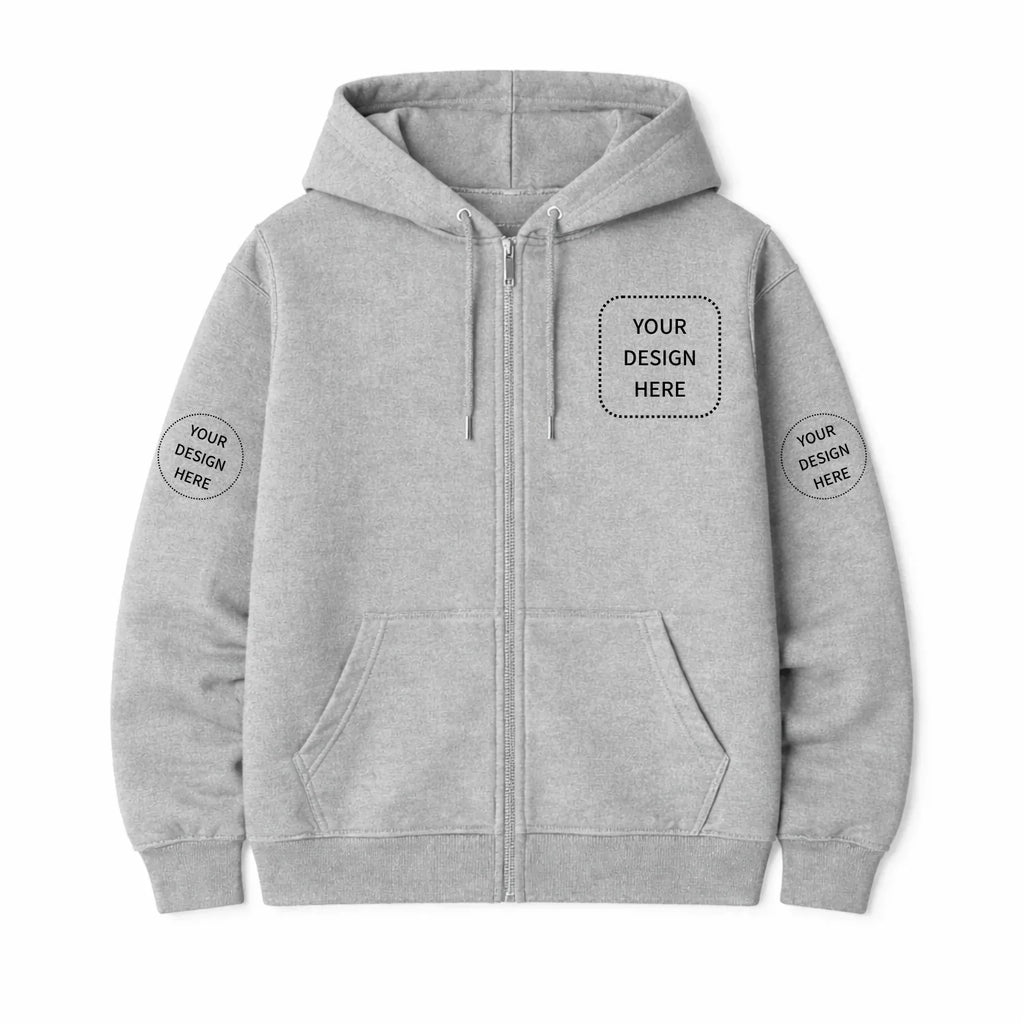 Custom Printed Regular Fit Hooded Jackets