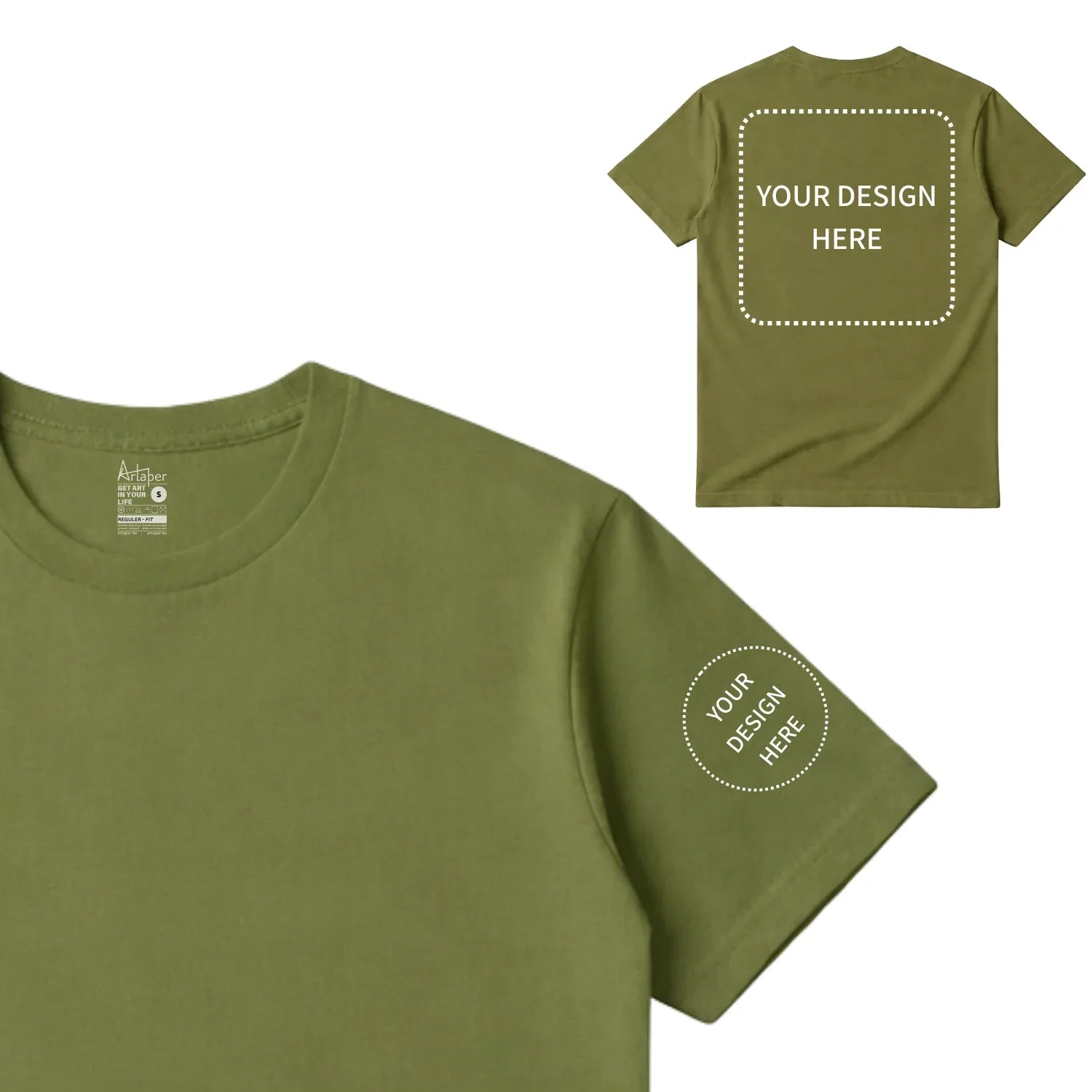 Custom Printed Regular Fit T-shirt - Artaper