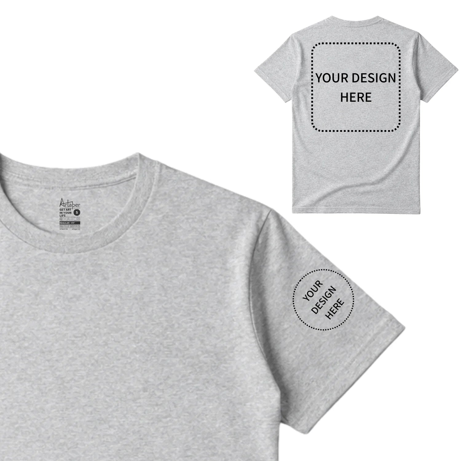 Custom Printed Regular Fit T-shirt - Artaper