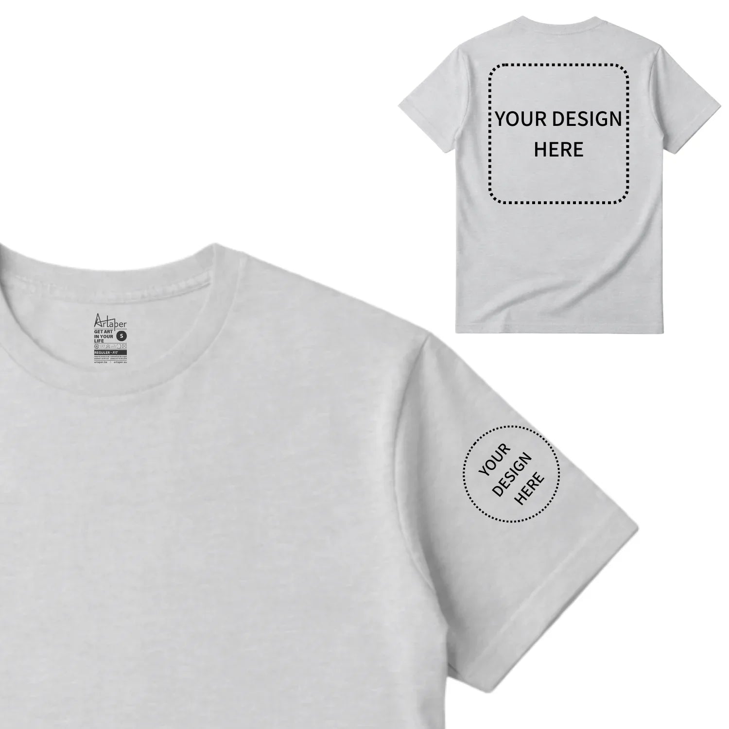 Custom Printed Regular Fit T-shirt - Artaper