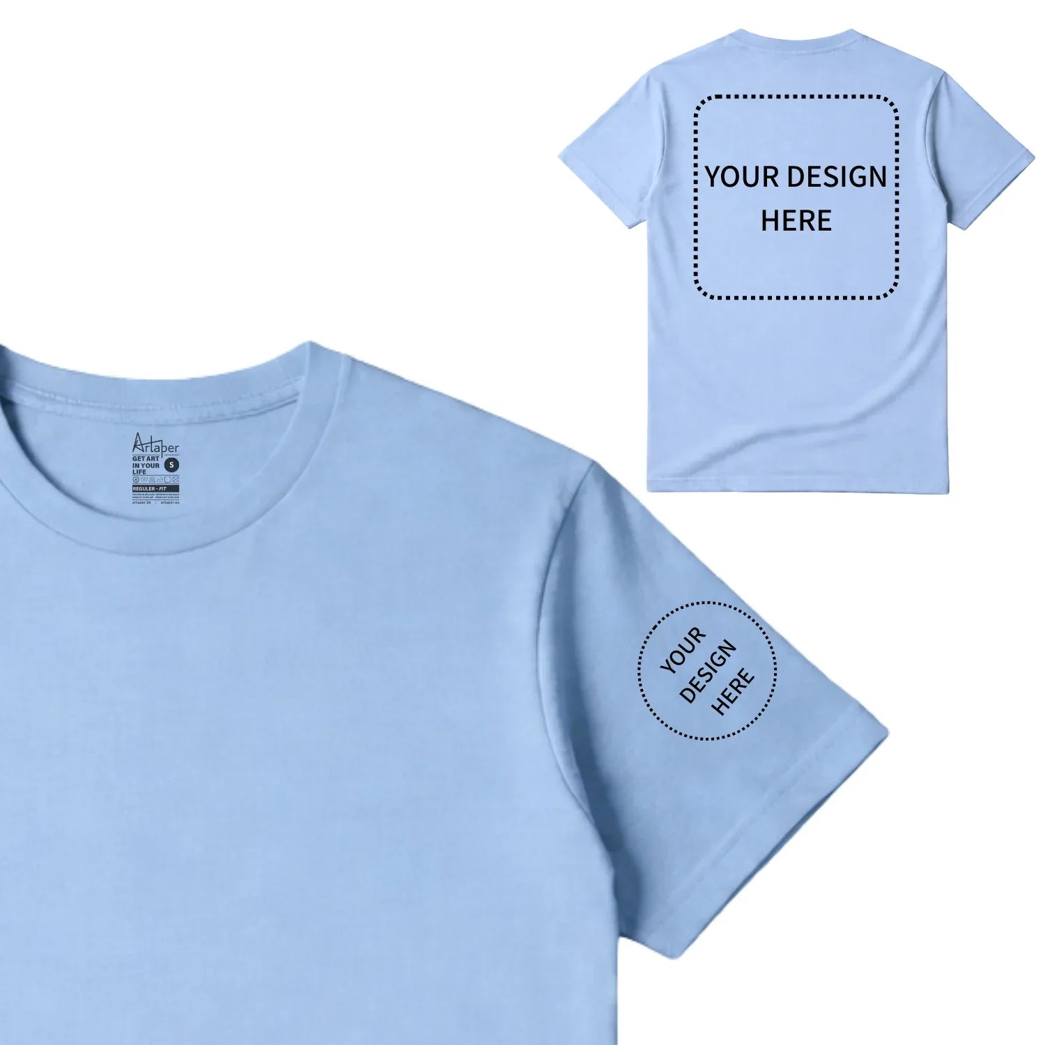 Custom Printed Regular Fit T-shirt - Artaper