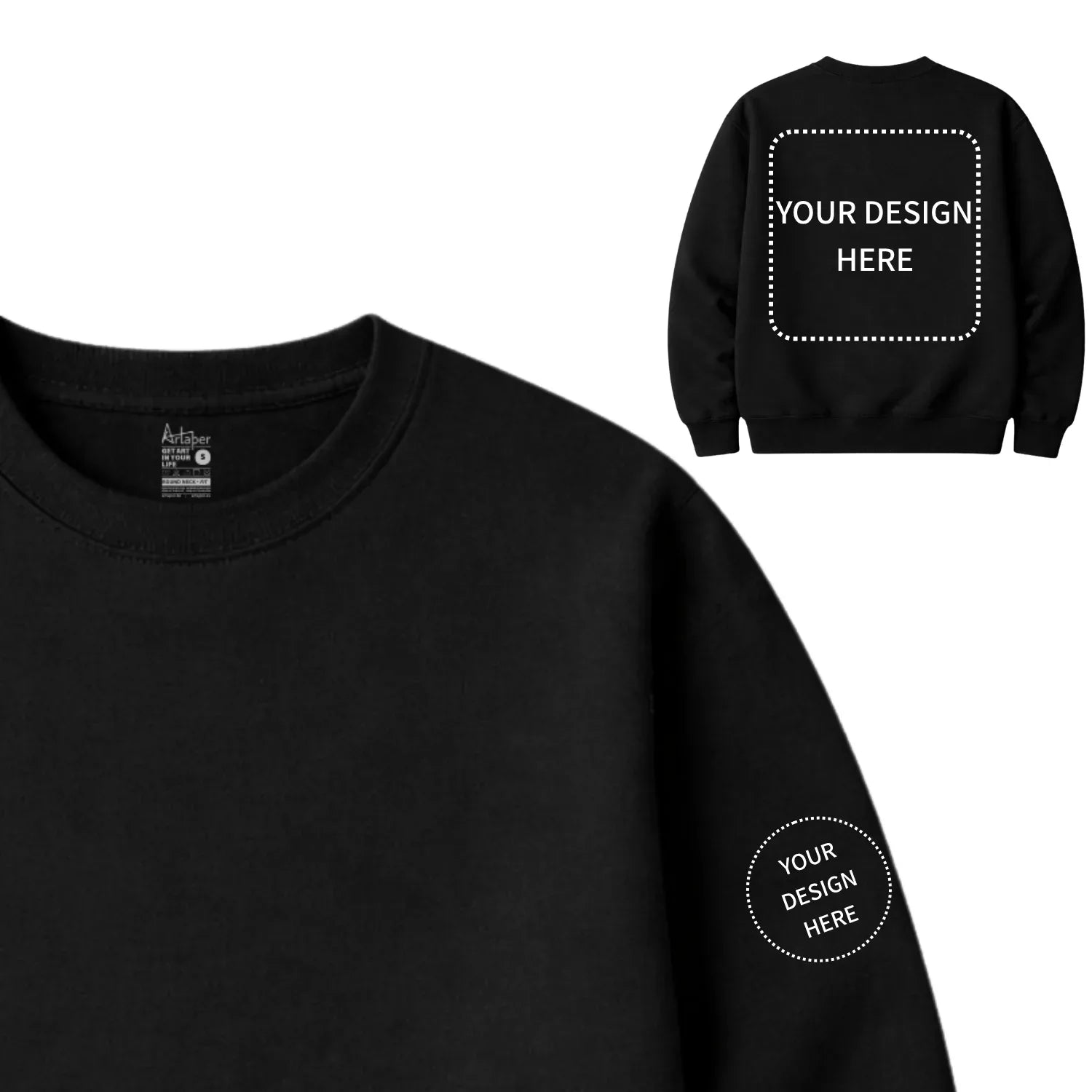 Custom Printed Round Neck Sweatshirts