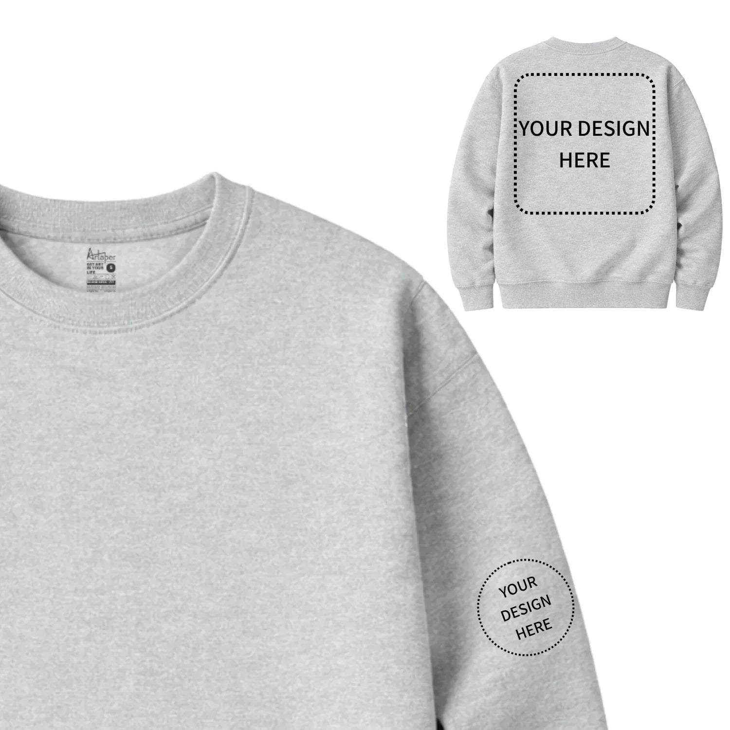 Custom Printed Round Neck Sweatshirts