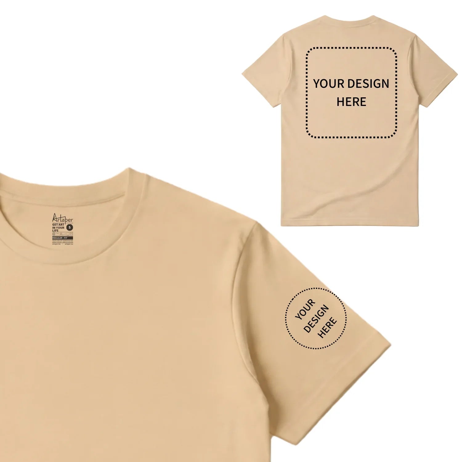 Custom Printed Regular Fit T-shirt - Artaper