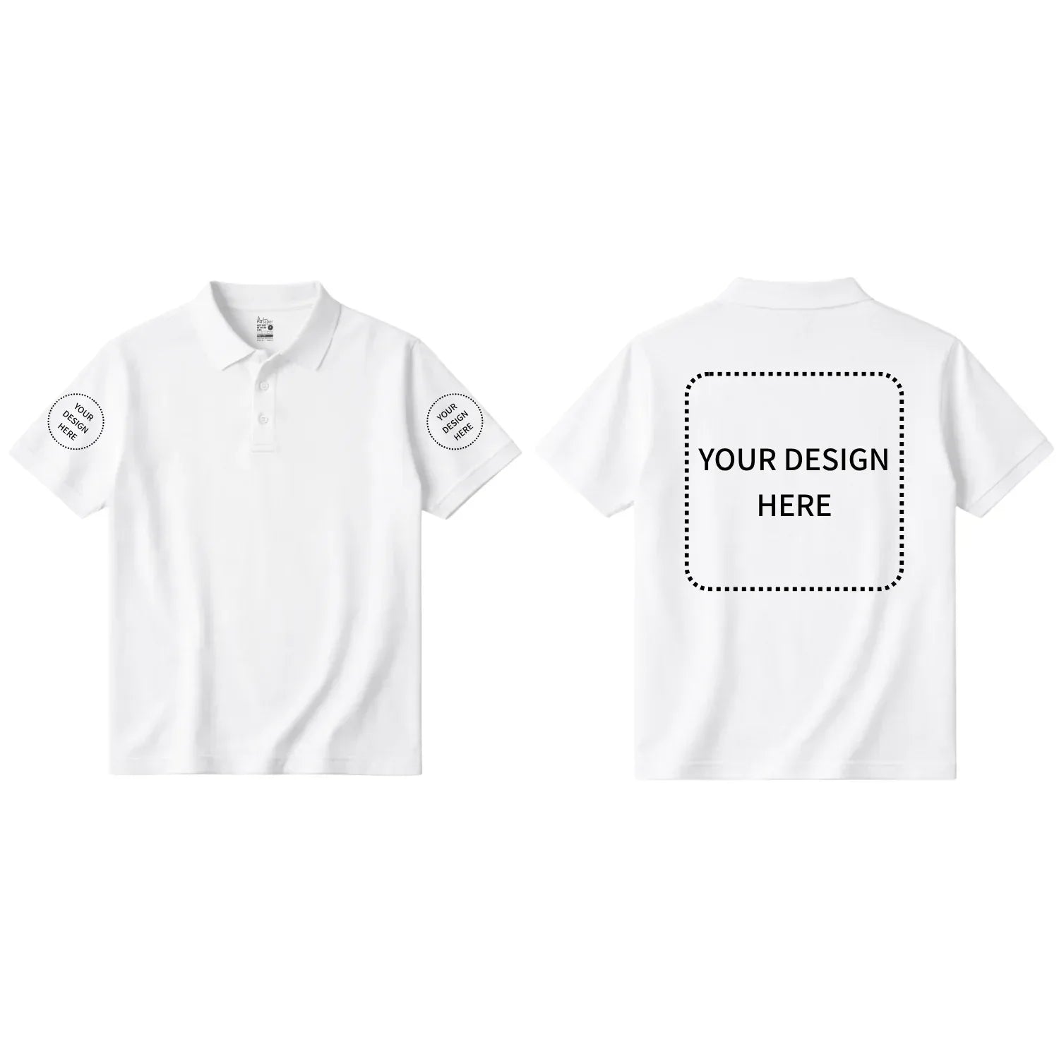 Custom Printed Short Sleeve Polos - Artaper