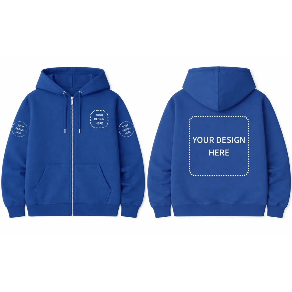 Custom Printed Regular Fit Hooded Jackets