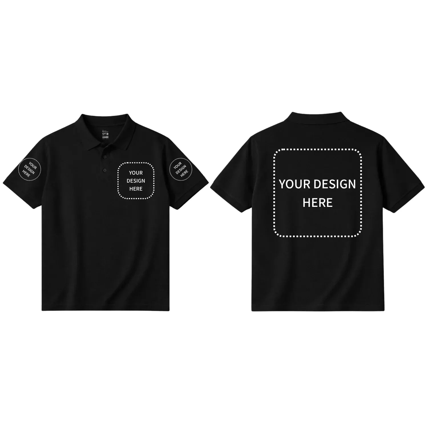 Custom Printed Short Sleeve Polos - Artaper