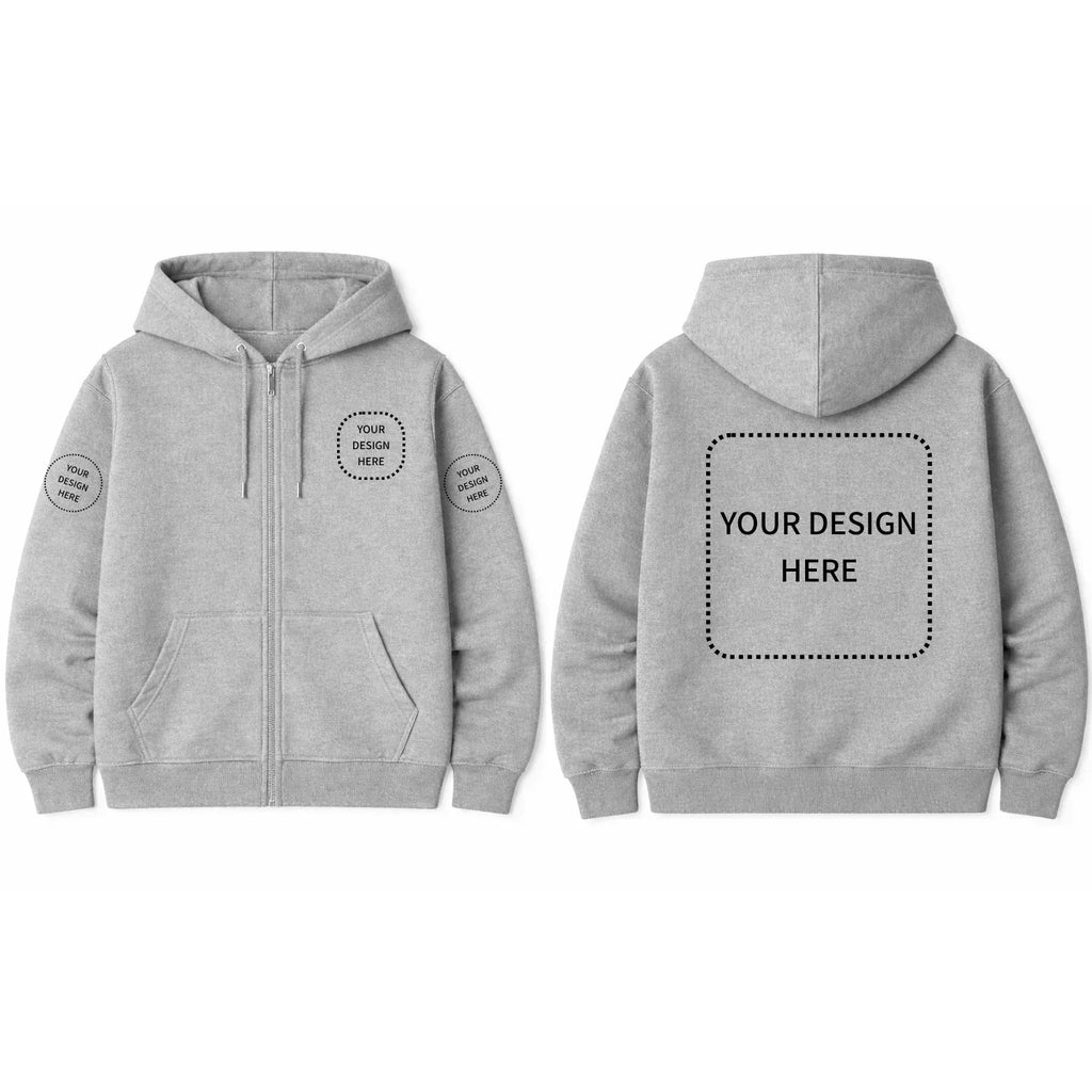 Custom Printed Regular Fit Hooded Jackets