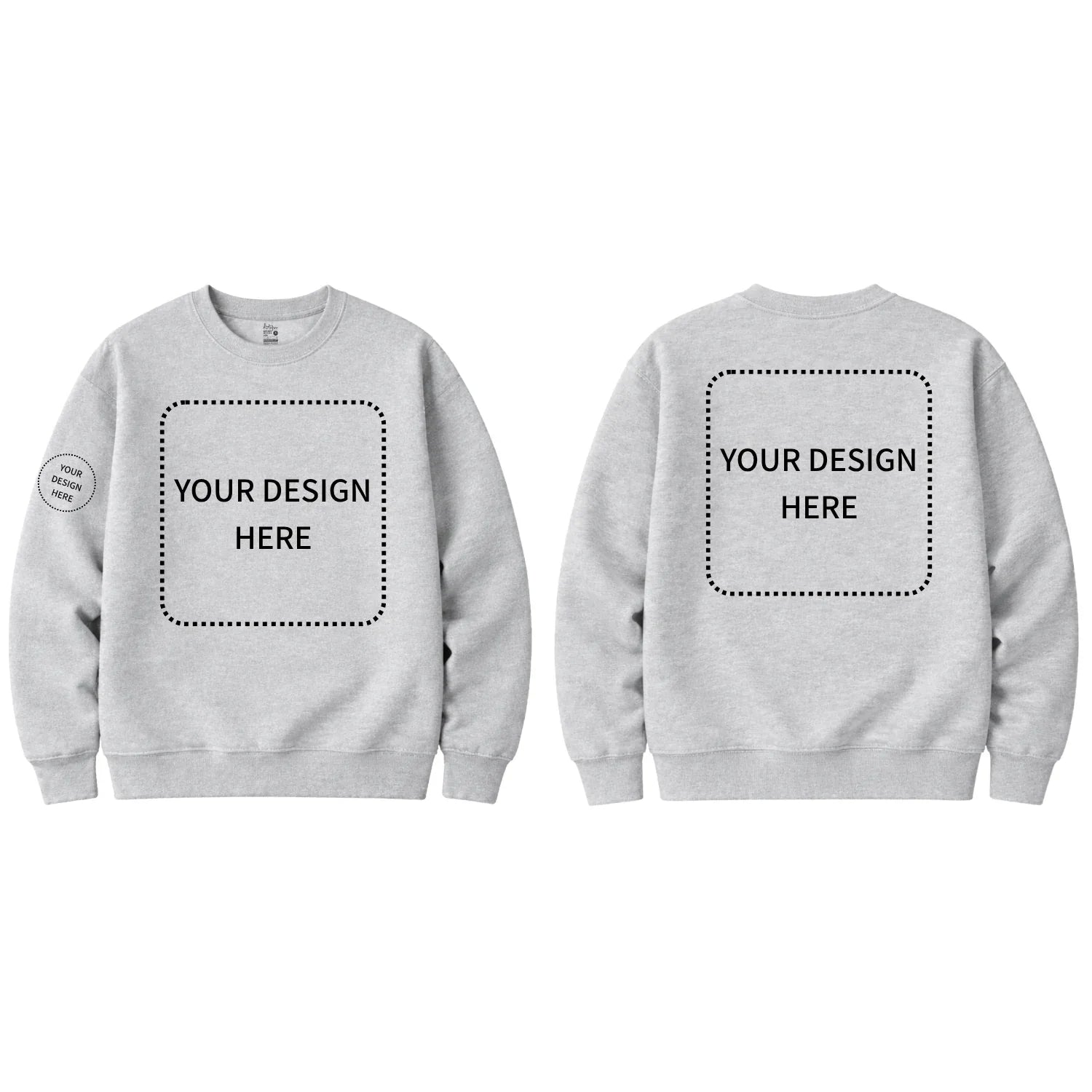 Custom Printed Round Neck Sweatshirts