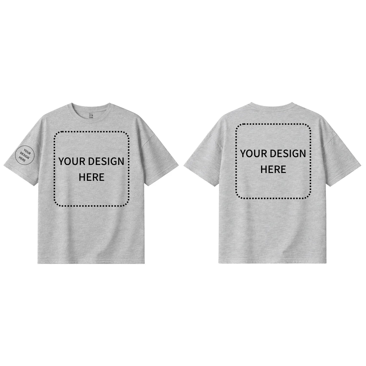 Custom Printed Oversized Drop Shoulder T-shirts - Artaper