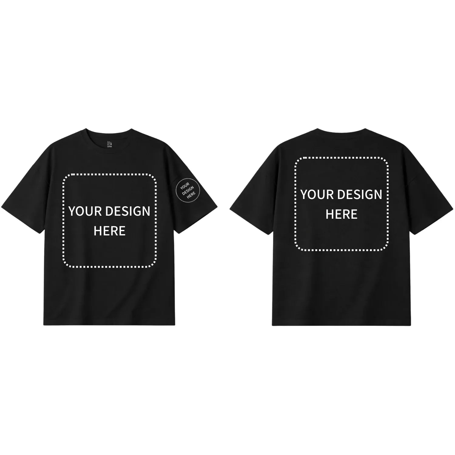 Custom Printed Oversized Drop Shoulder T-shirts - Artaper