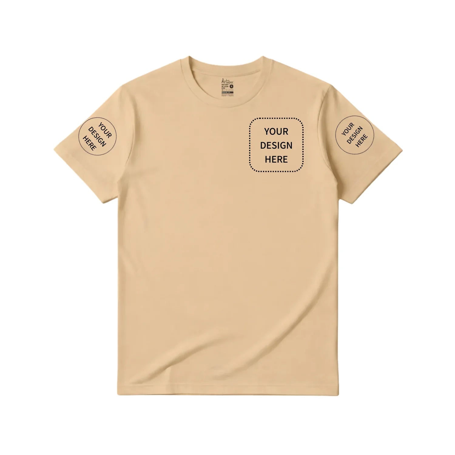 Custom Printed Regular Fit T-shirt - Artaper