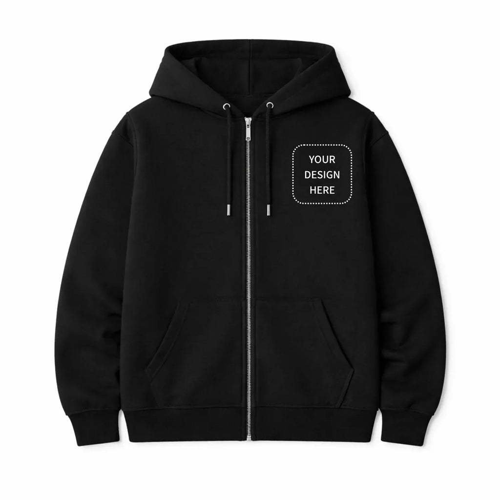 Custom Printed Regular Fit Hooded Jackets