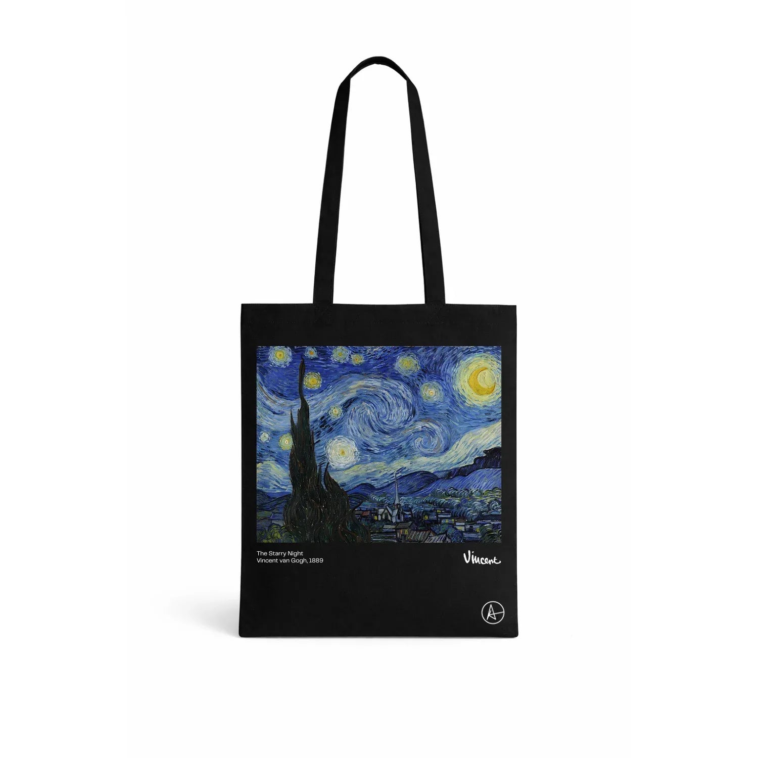 The Starry Night on Cotton Tote Bags