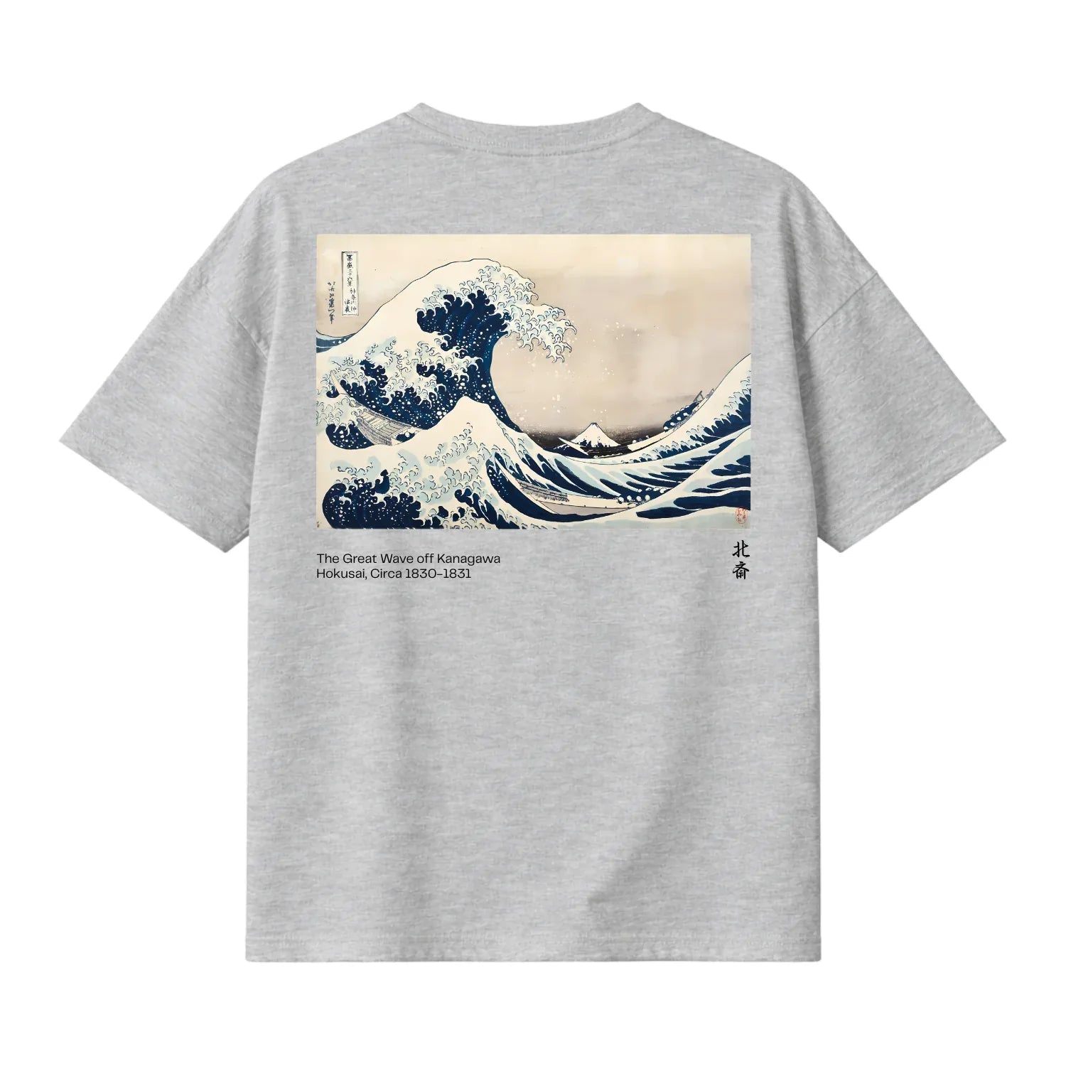 The Great Wave off Kanagawa on Drop Shoulder T-shirts
