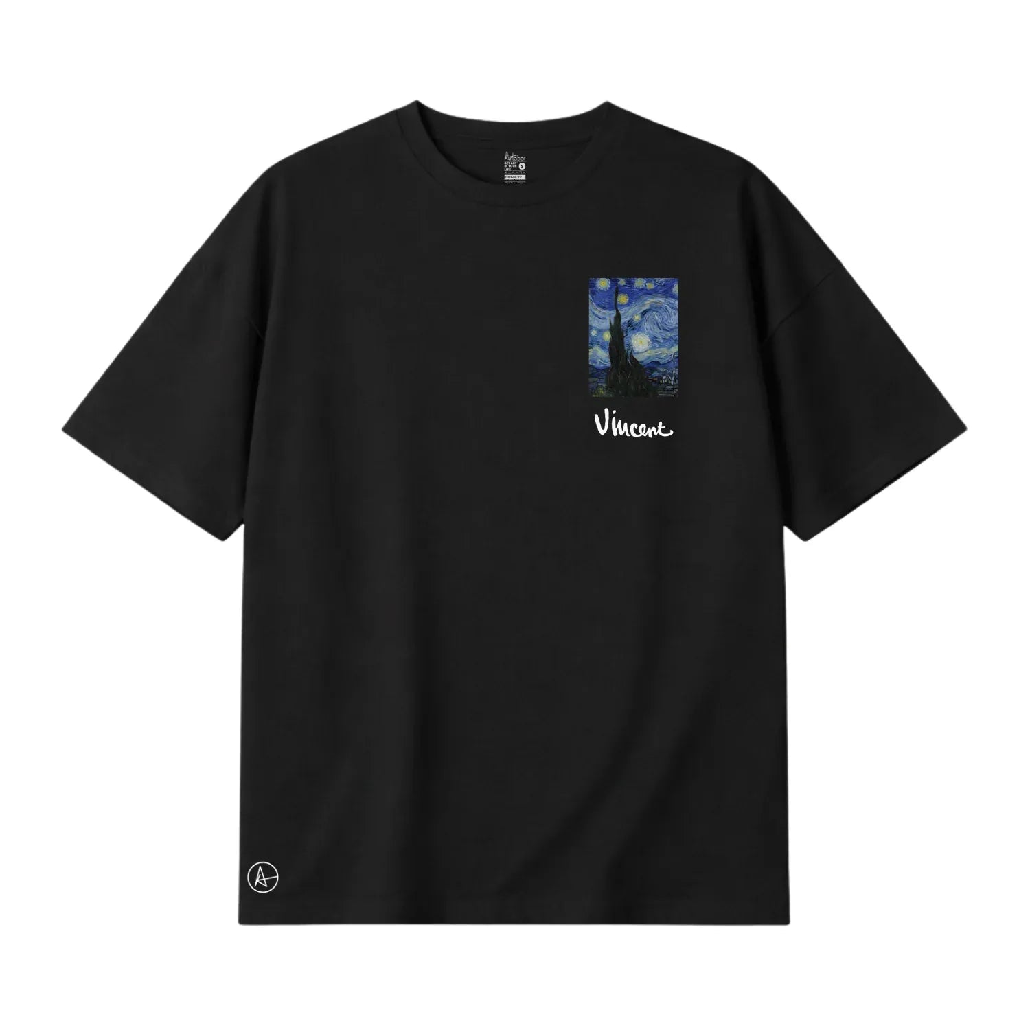 The Starry Night on Drop Shoulder T-shirts
