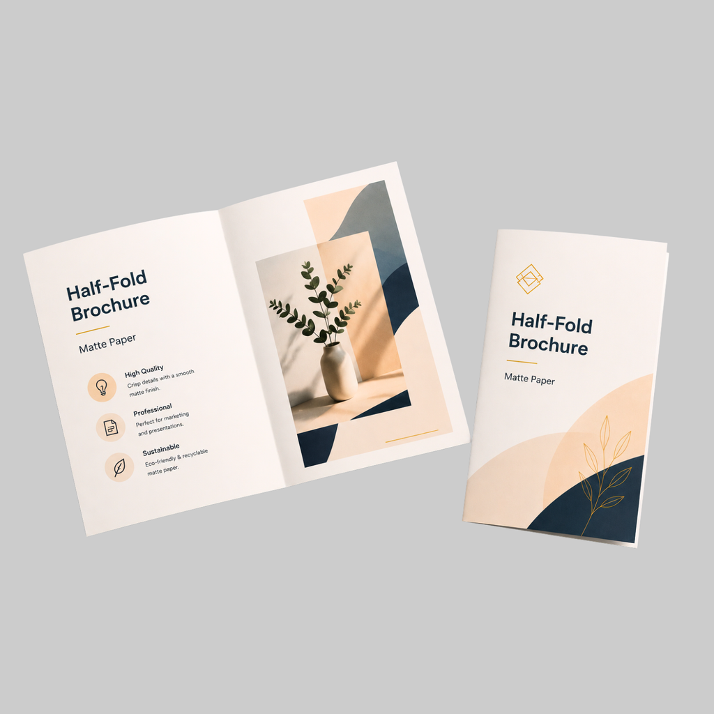 A5 - Custom Printed Half Fold Brochures