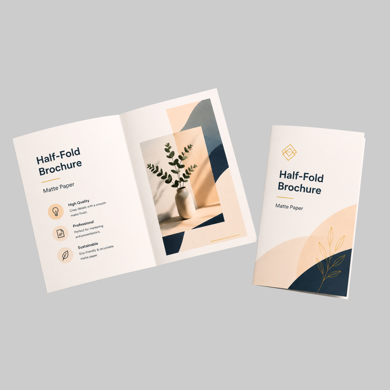 A5 - Custom Printed Half Fold Brochures