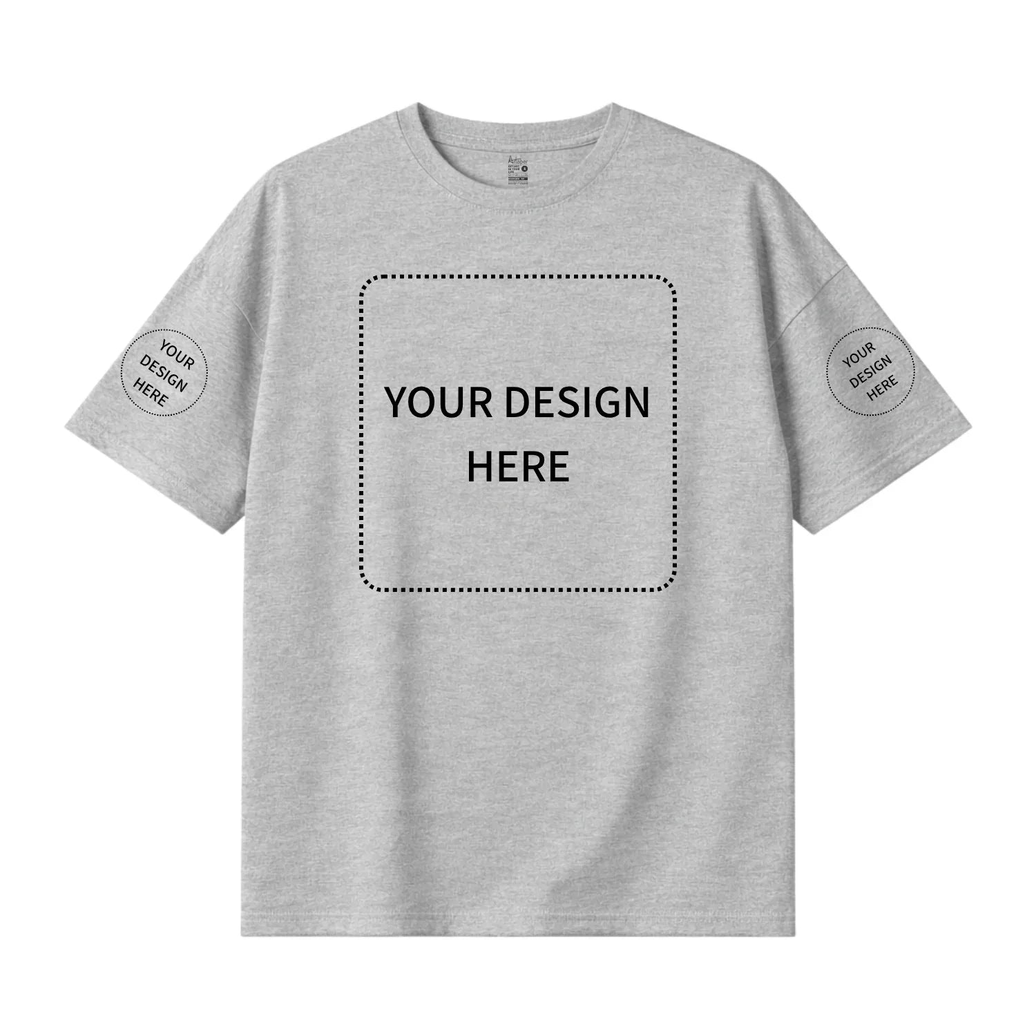 Custom Printed Oversized Drop Shoulder T-shirts - Artaper