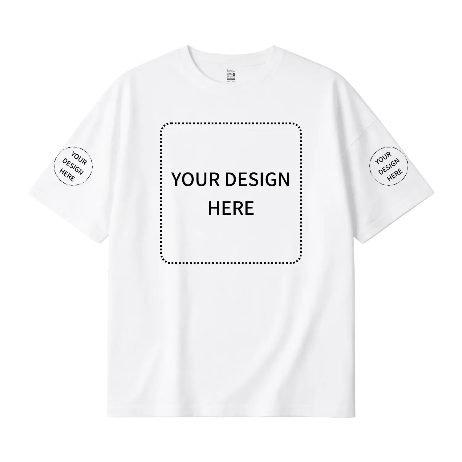 Custom Printed Oversized Drop Shoulder T-shirts - Artaper