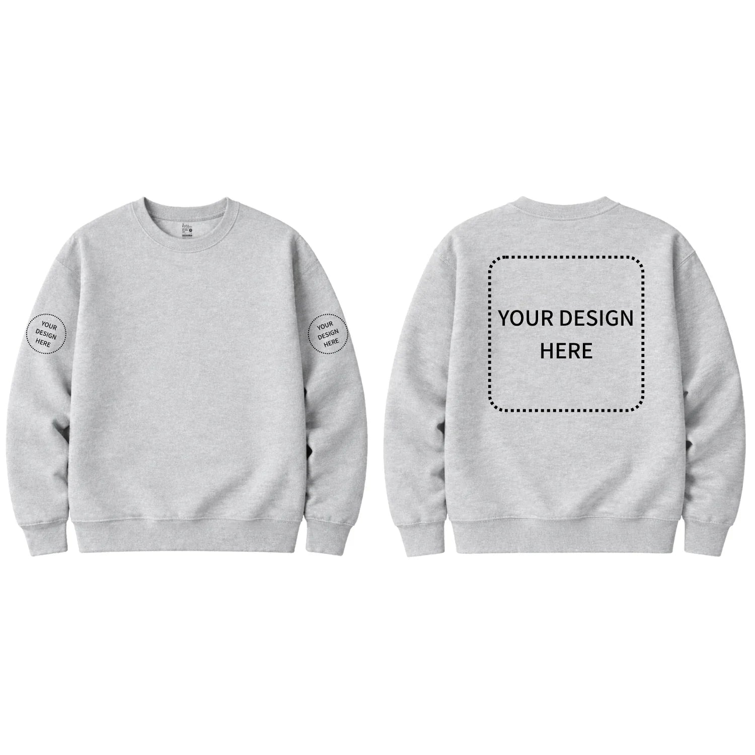 Custom Printed Round Neck Sweatshirts