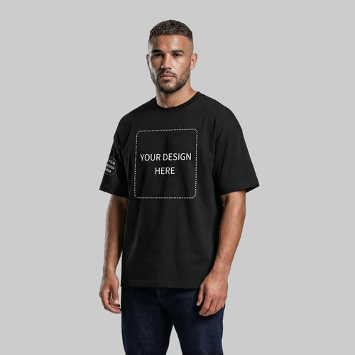Custom Printed Oversized Drop Shoulder T-shirts - Artaper