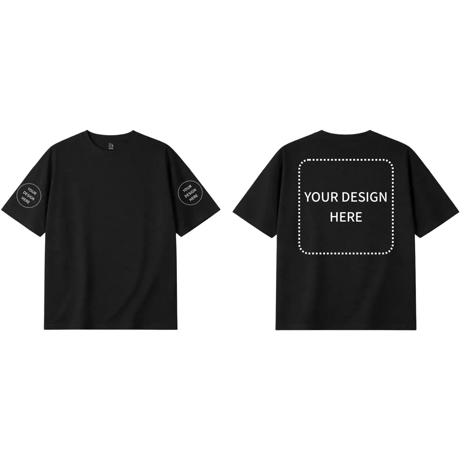 Custom Printed Oversized Drop Shoulder T-shirts - Artaper