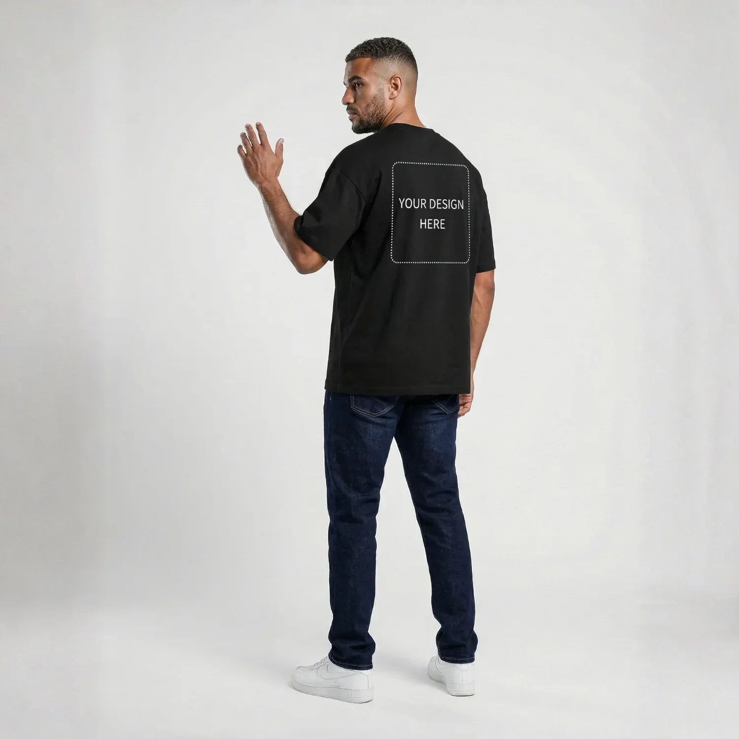 Custom Printed Oversized Drop Shoulder T-shirts - Artaper