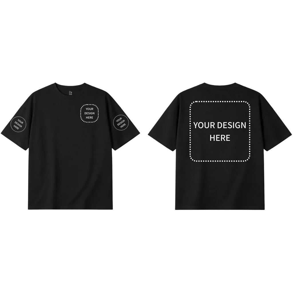 Custom Printed Oversized Drop Shoulder T-shirts - Artaper