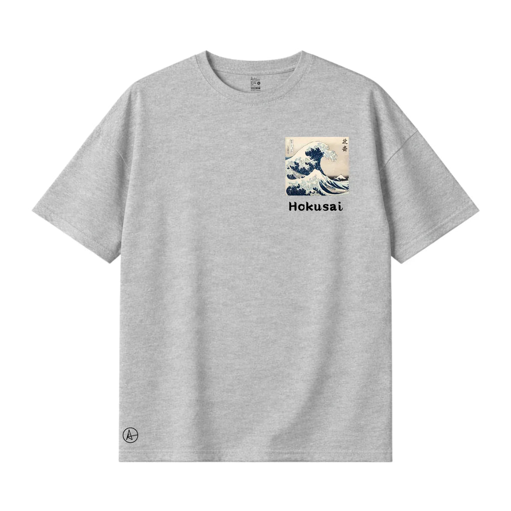 The Great Wave of Kanagawa on Drop Shoulder T-shirts