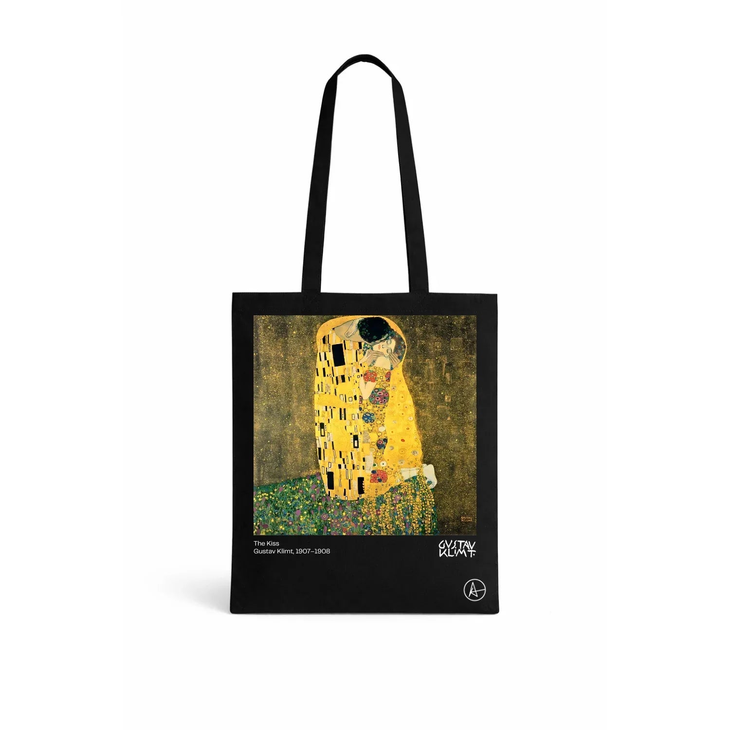 The Kiss on Cotton Tote Bags