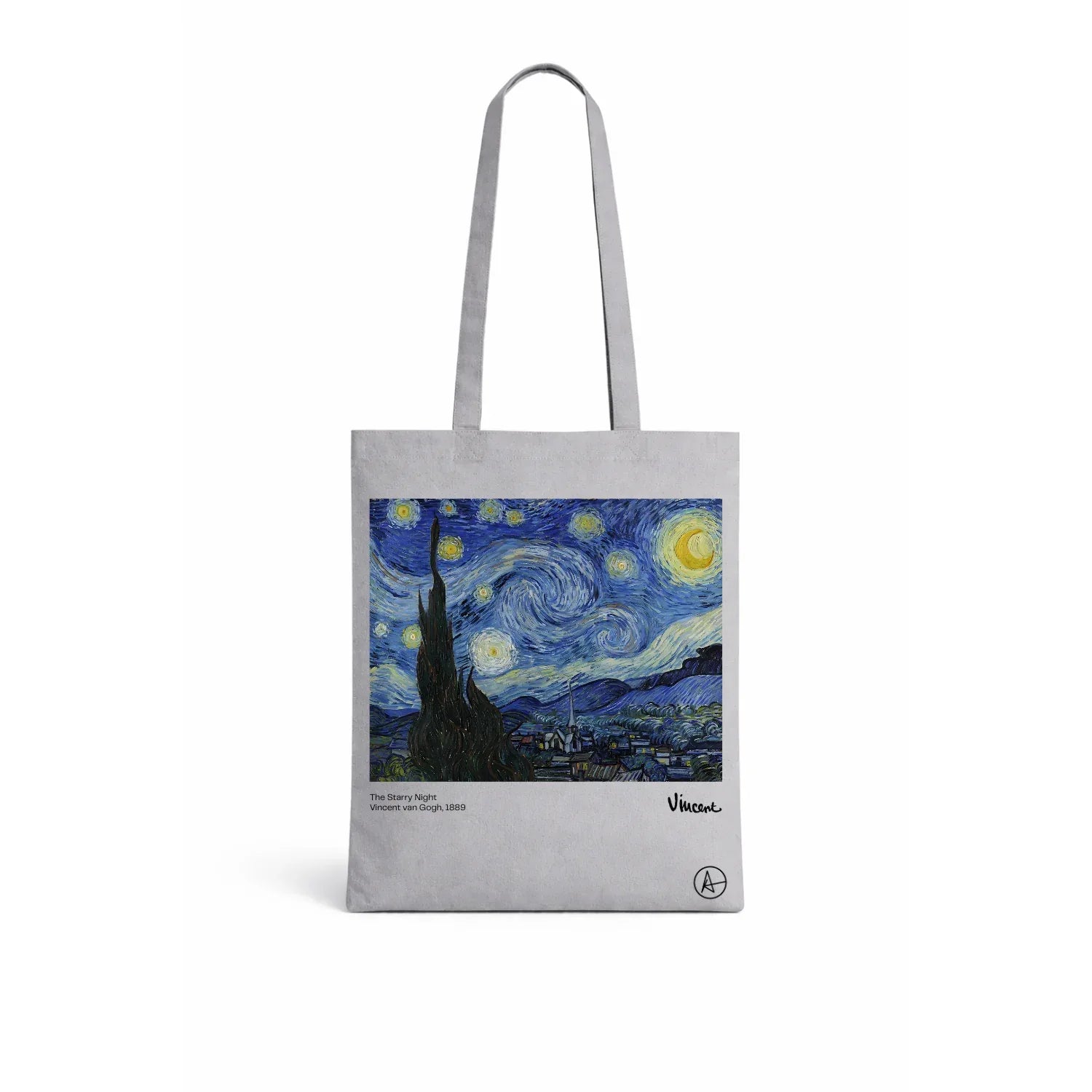 The Starry Night on Cotton Tote Bags