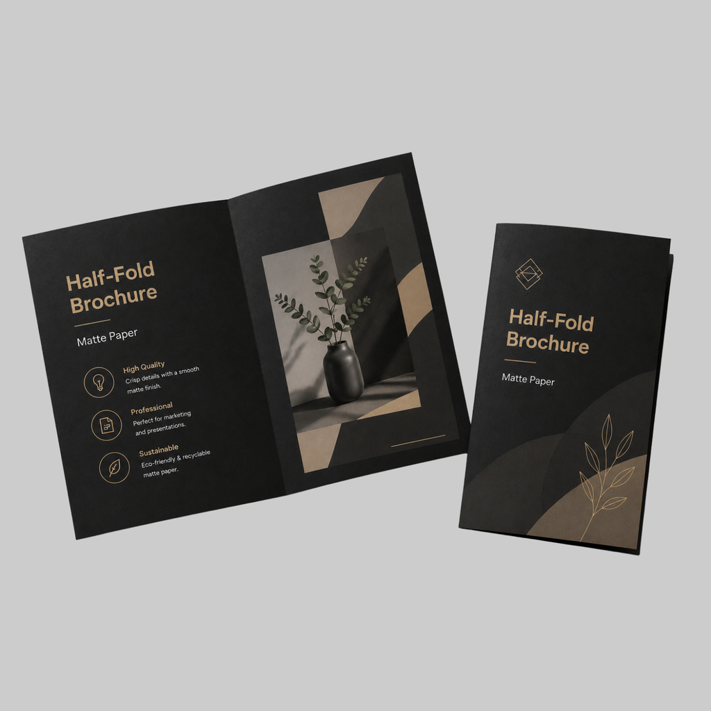 A5 - Custom Printed Half Fold Brochures