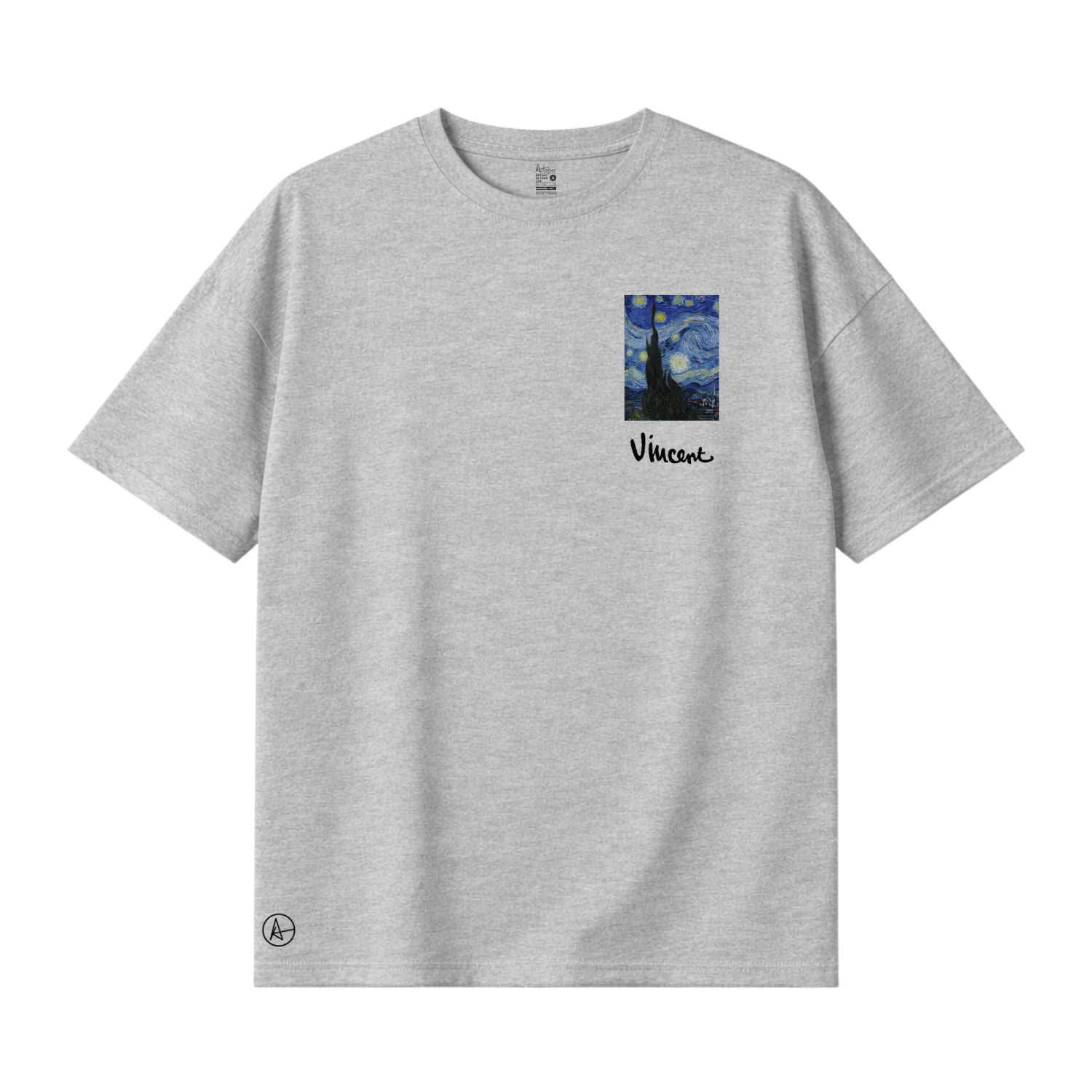 The Starry Night on Drop Shoulder T-shirts
