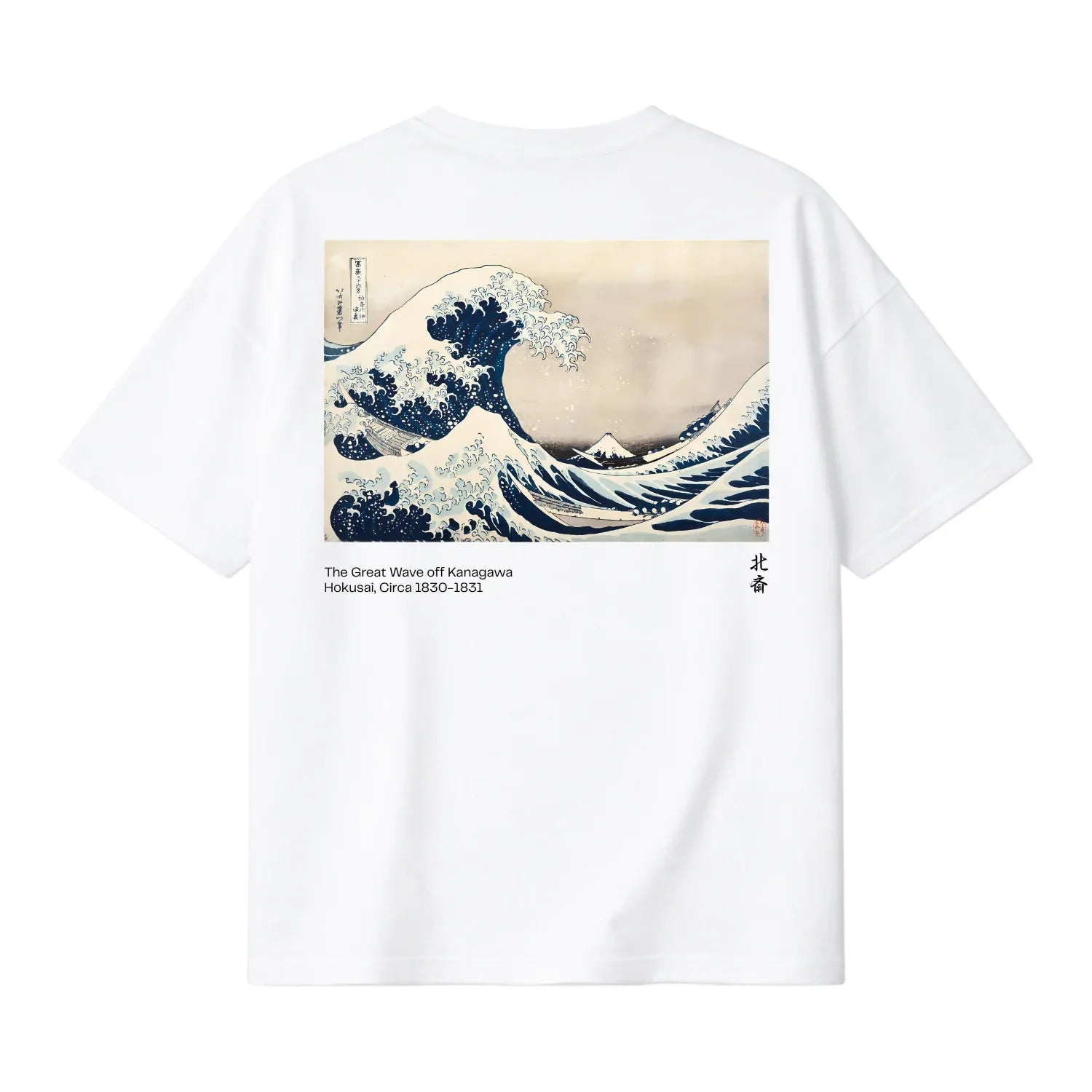 The Great Wave off Kanagawa on Drop Shoulder T-shirts
