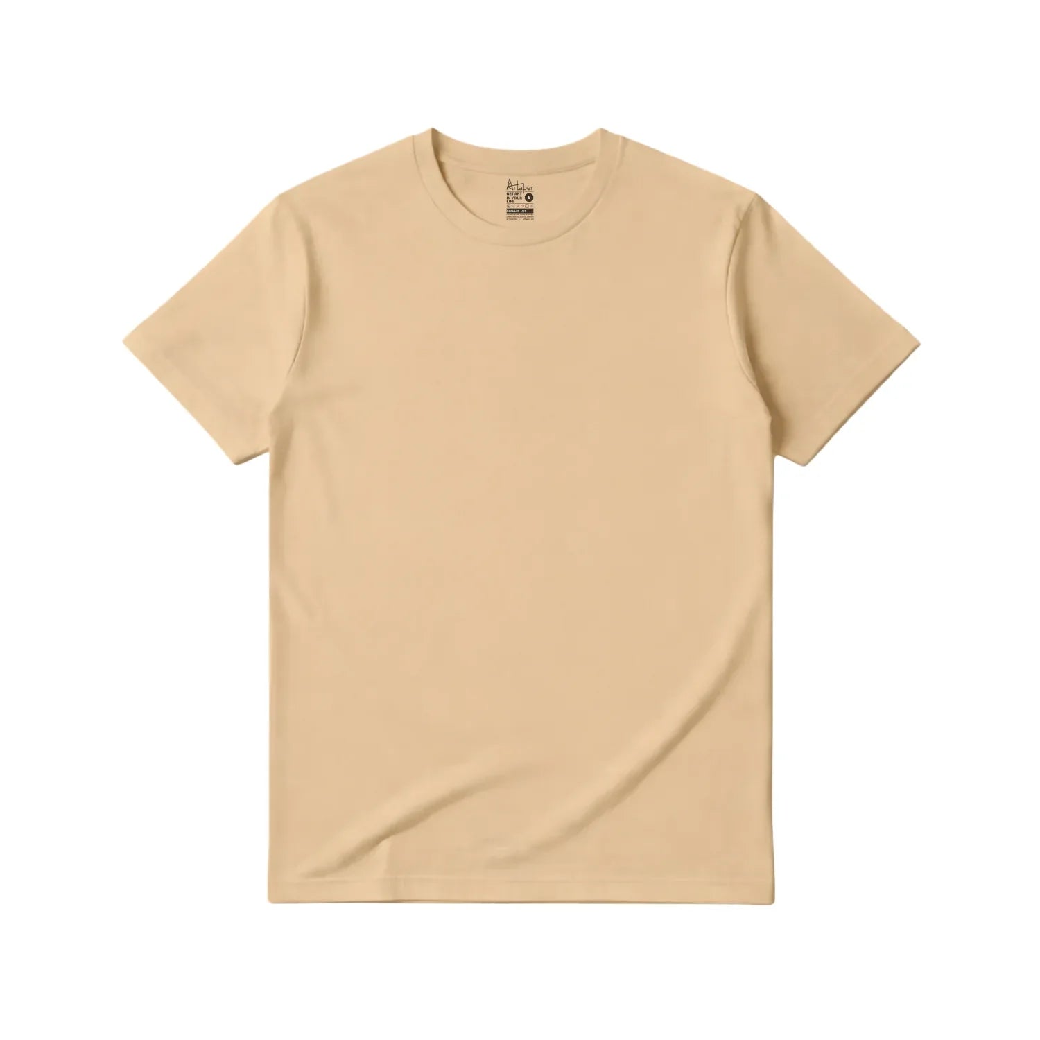 Plain Regular Fit T-shirts - Artaper