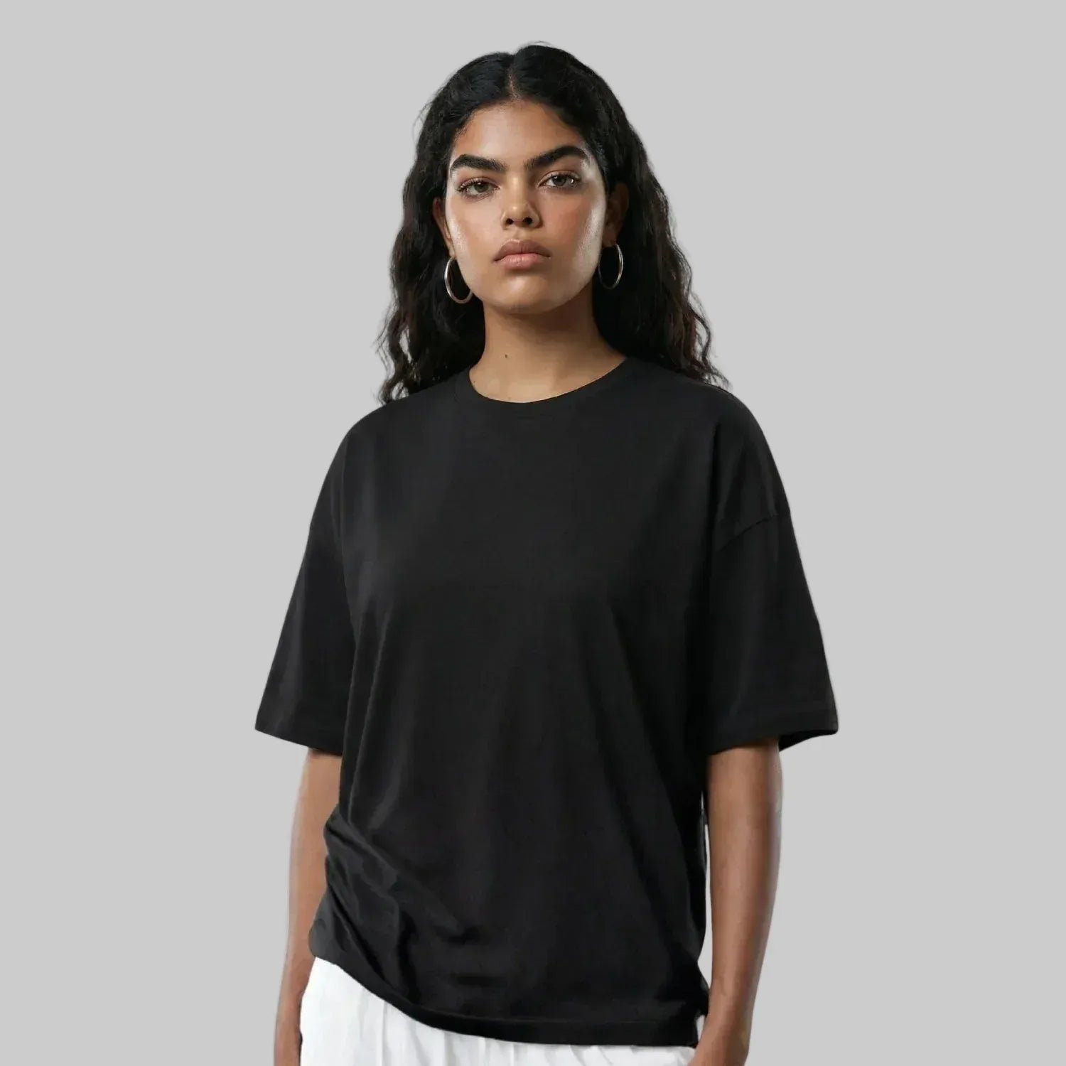 Oversized Drop Shoulder T-shirts - Artaper