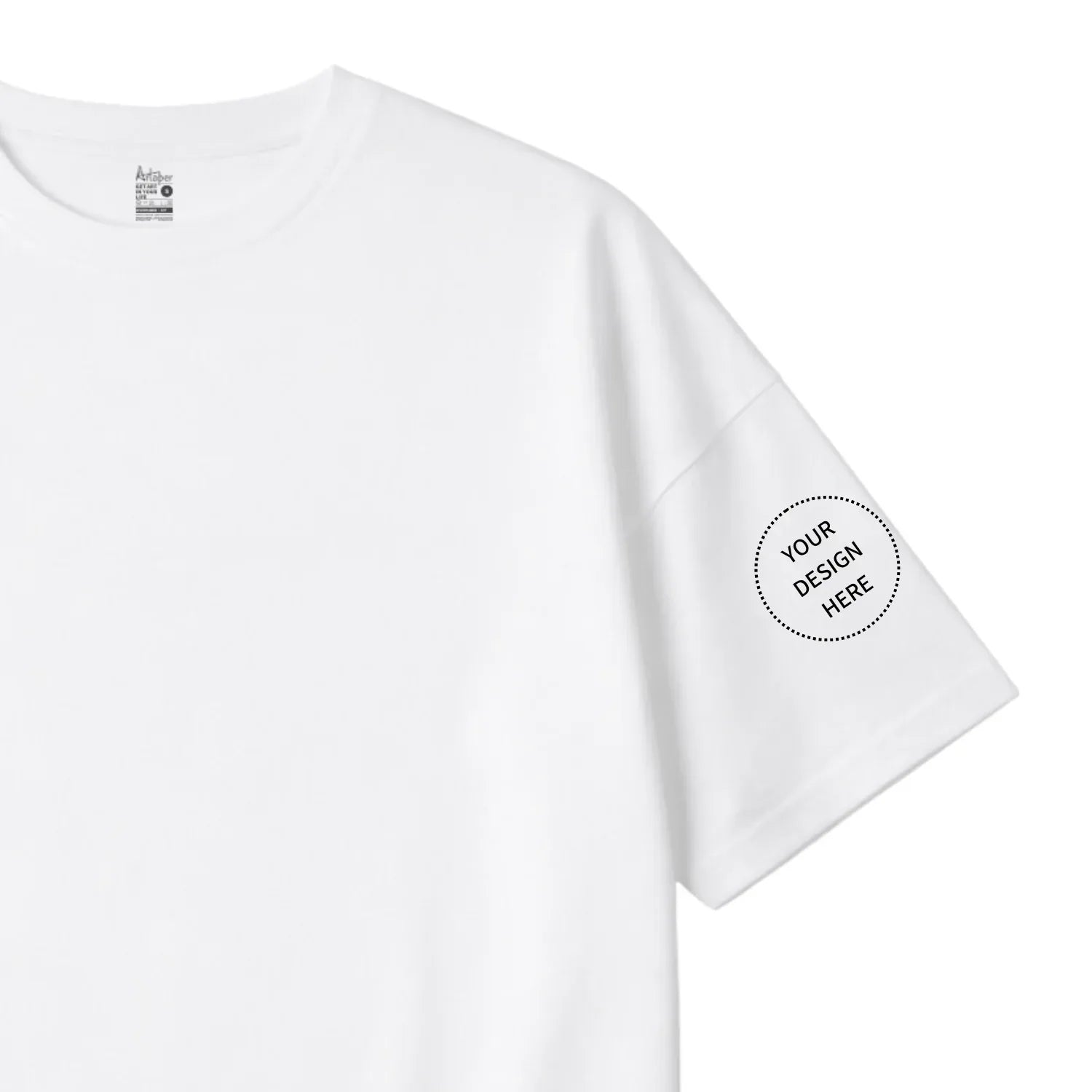 Custom Printed Oversized Drop Shoulder T-shirts - Artaper