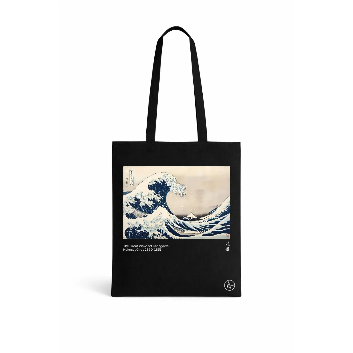 The Great Wave of Kanagawa on Cotton Tote Bags