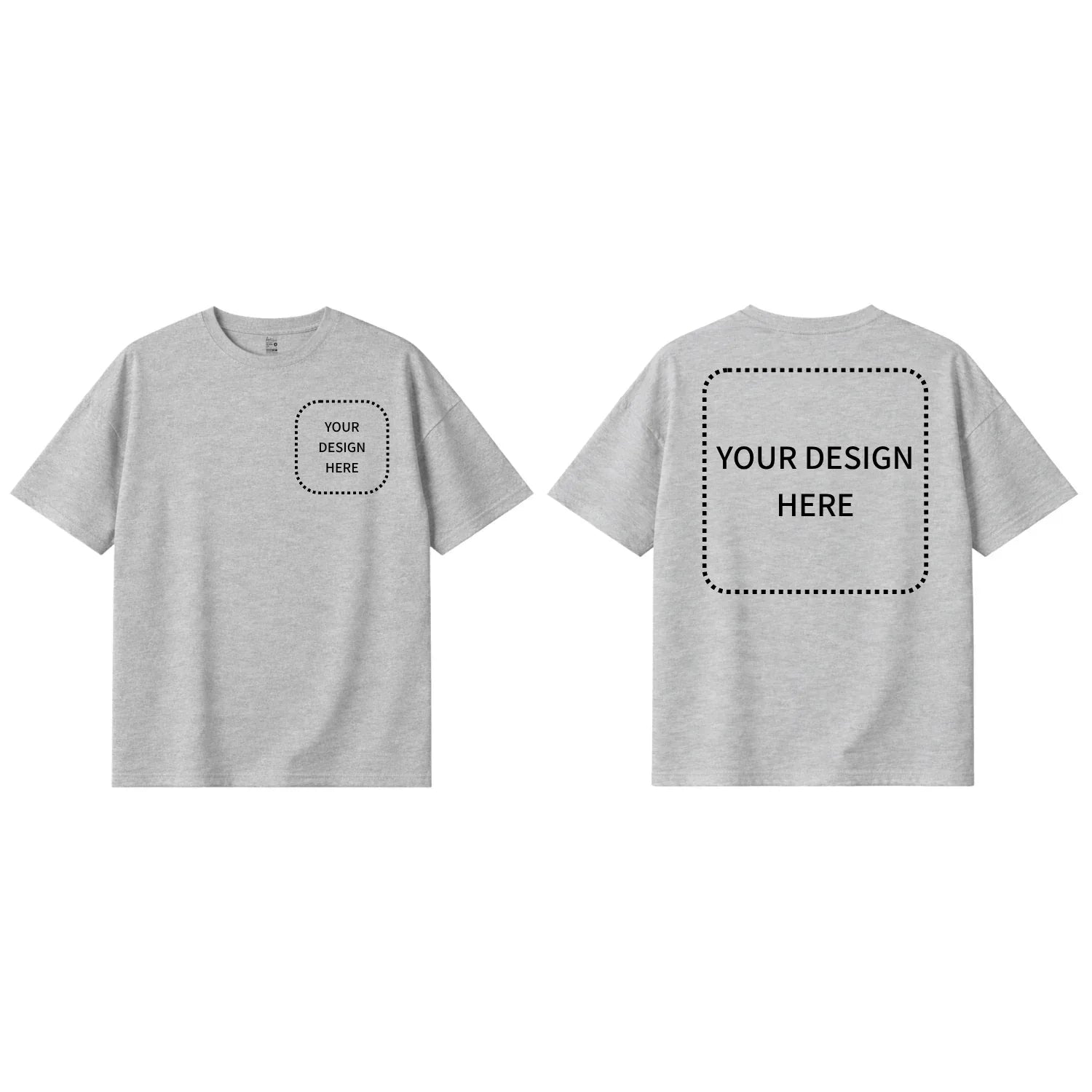 Custom Printed Oversized Drop Shoulder T-shirts - Artaper