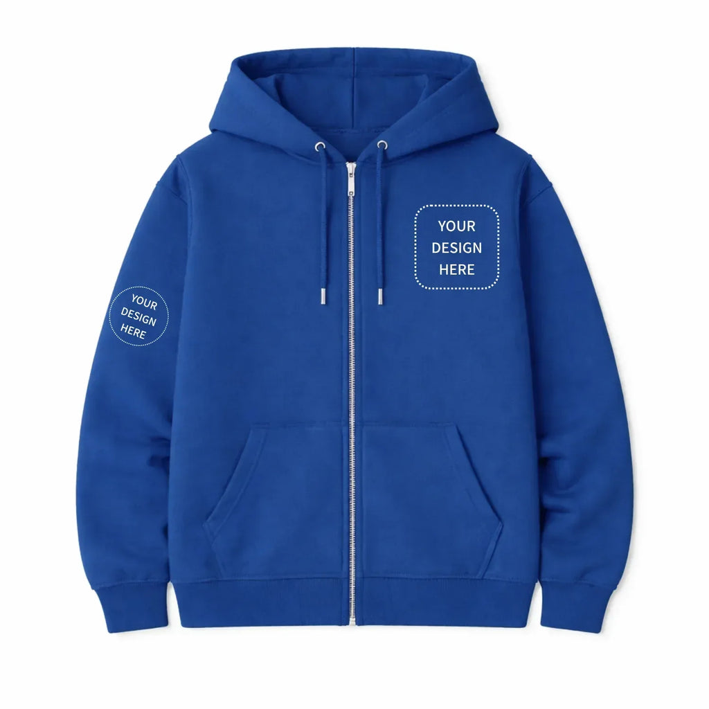 Custom Printed Regular Fit Hooded Jackets