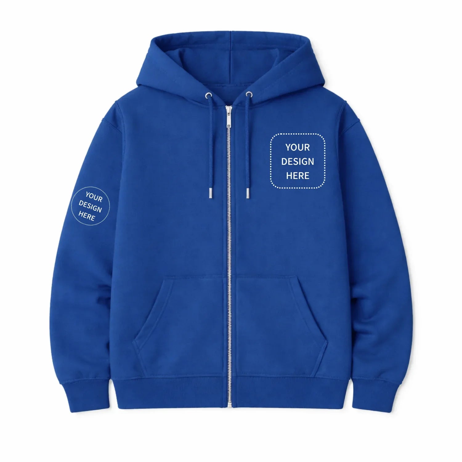 Custom Printed Regular Fit Hooded Jackets