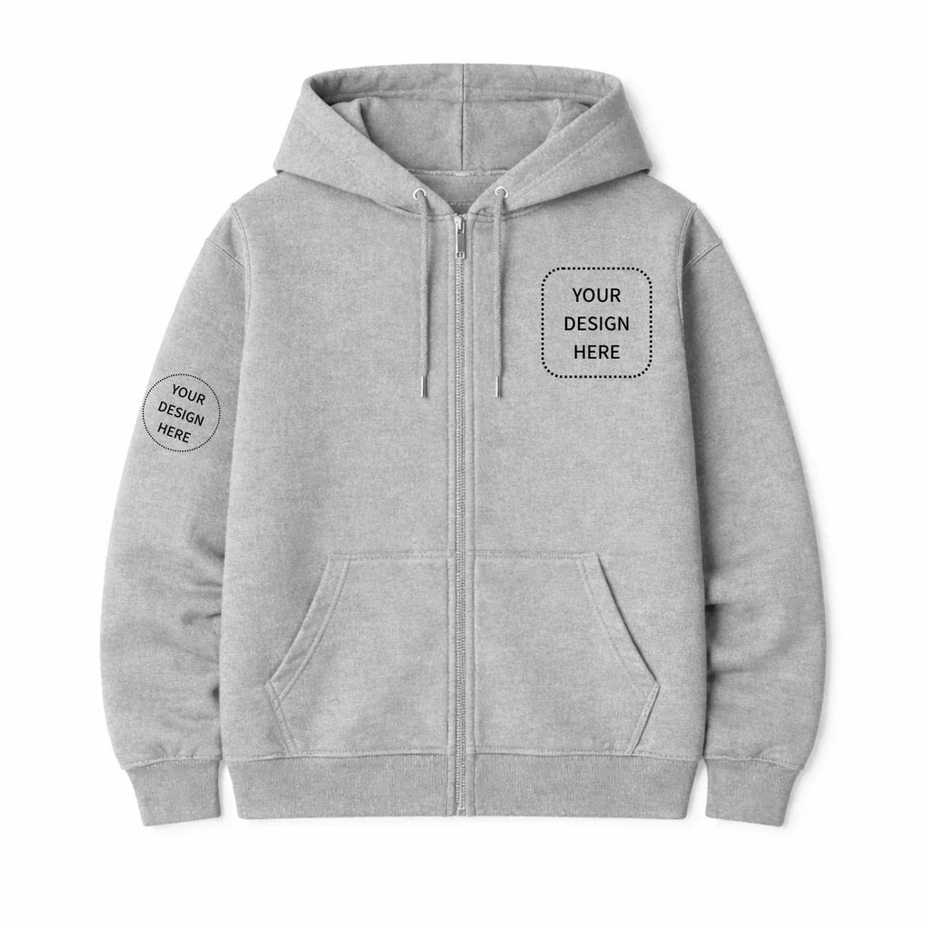 Custom Printed Regular Fit Hooded Jackets