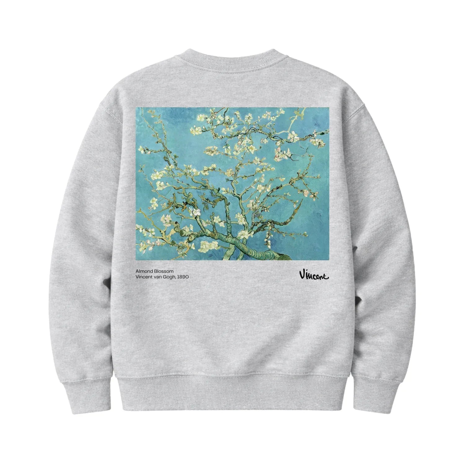 Almond Blossom on Round Neck Sweatshirts