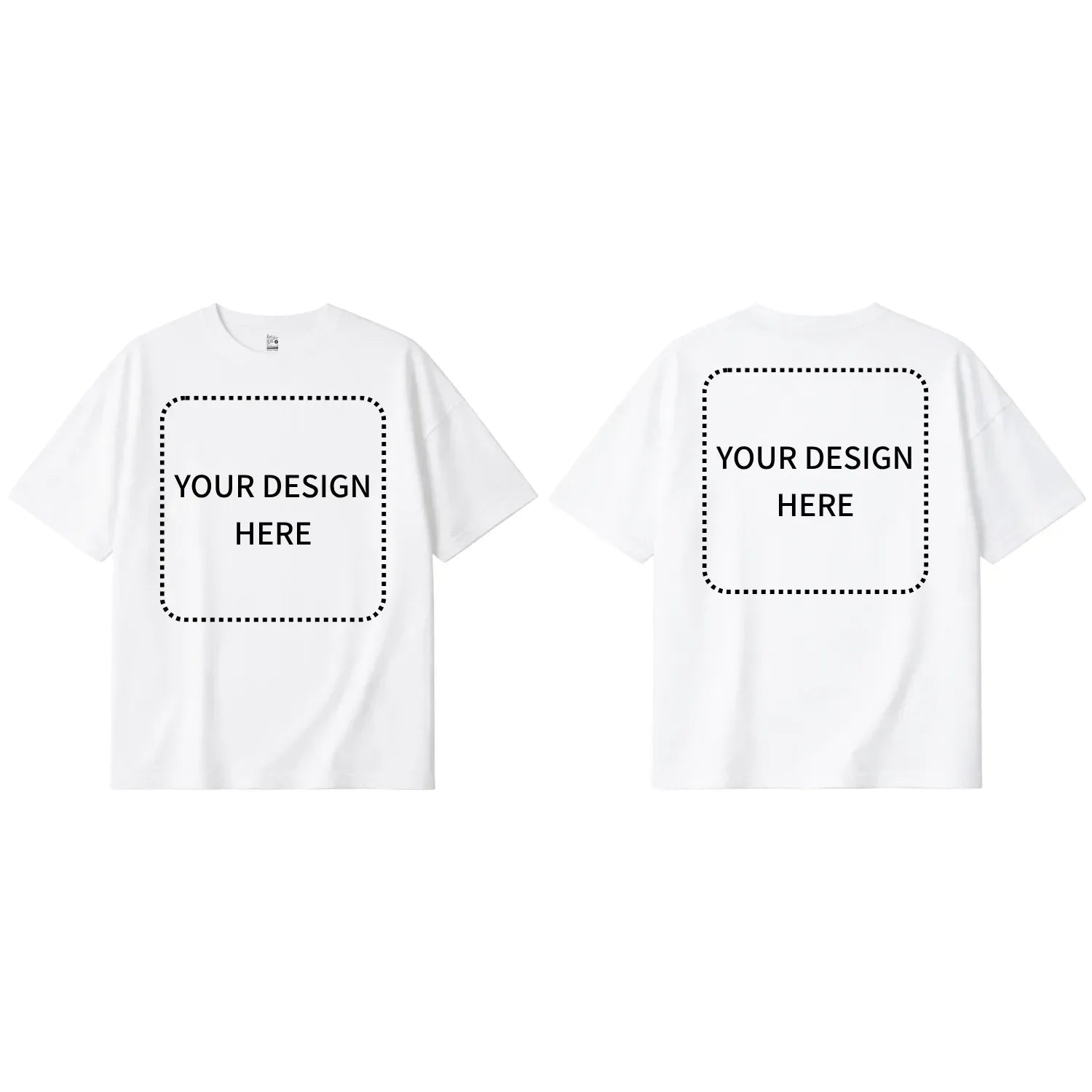 Custom Printed Oversized Drop Shoulder T-shirts - Artaper