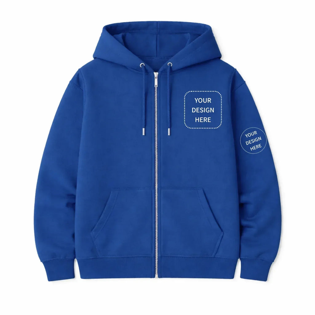 Custom Printed Regular Fit Hooded Jackets