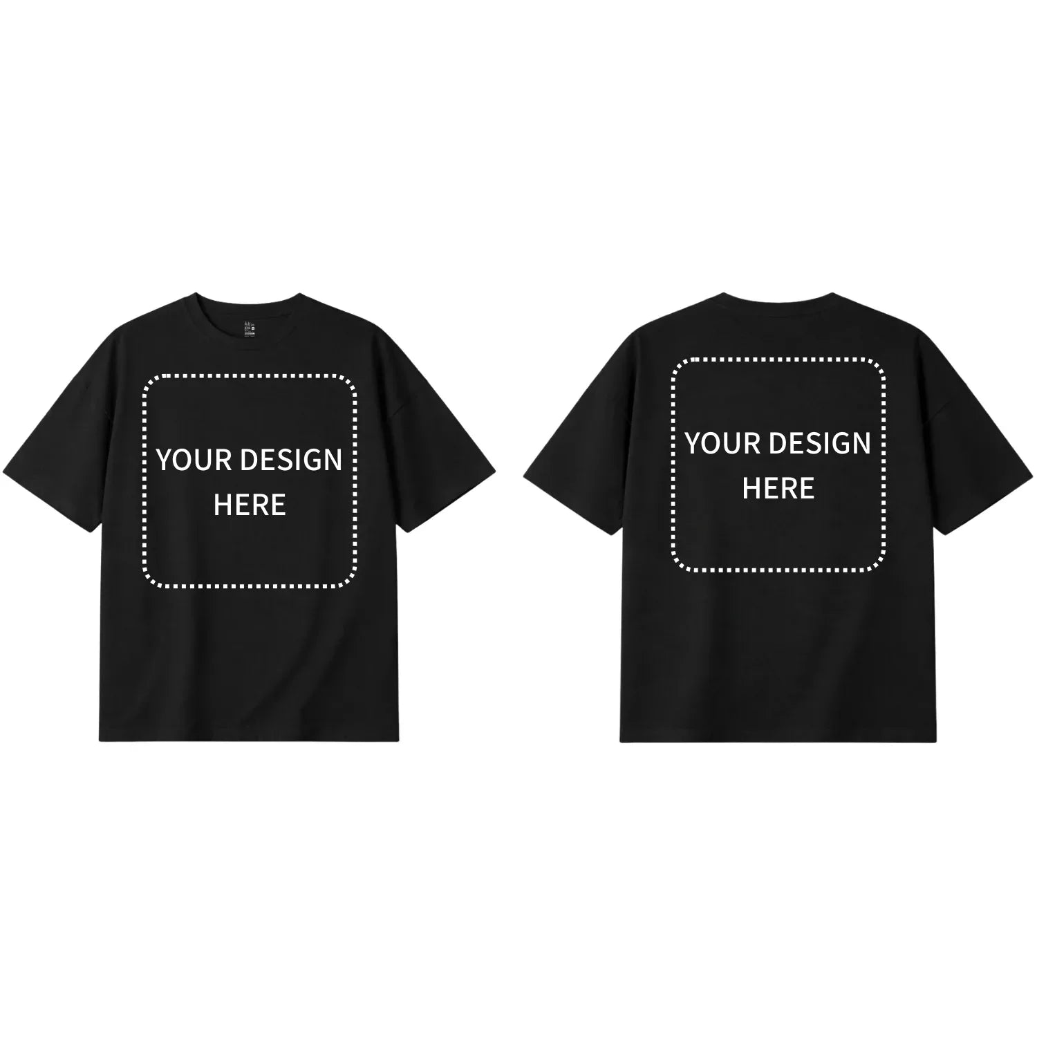 Custom Printed Oversized Drop Shoulder T-shirts - Artaper