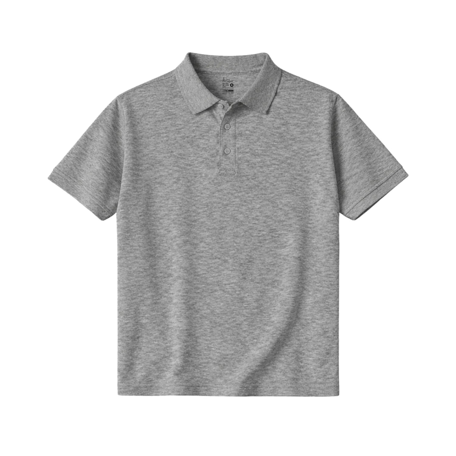 Plain Short Sleeve Polos - Artaper