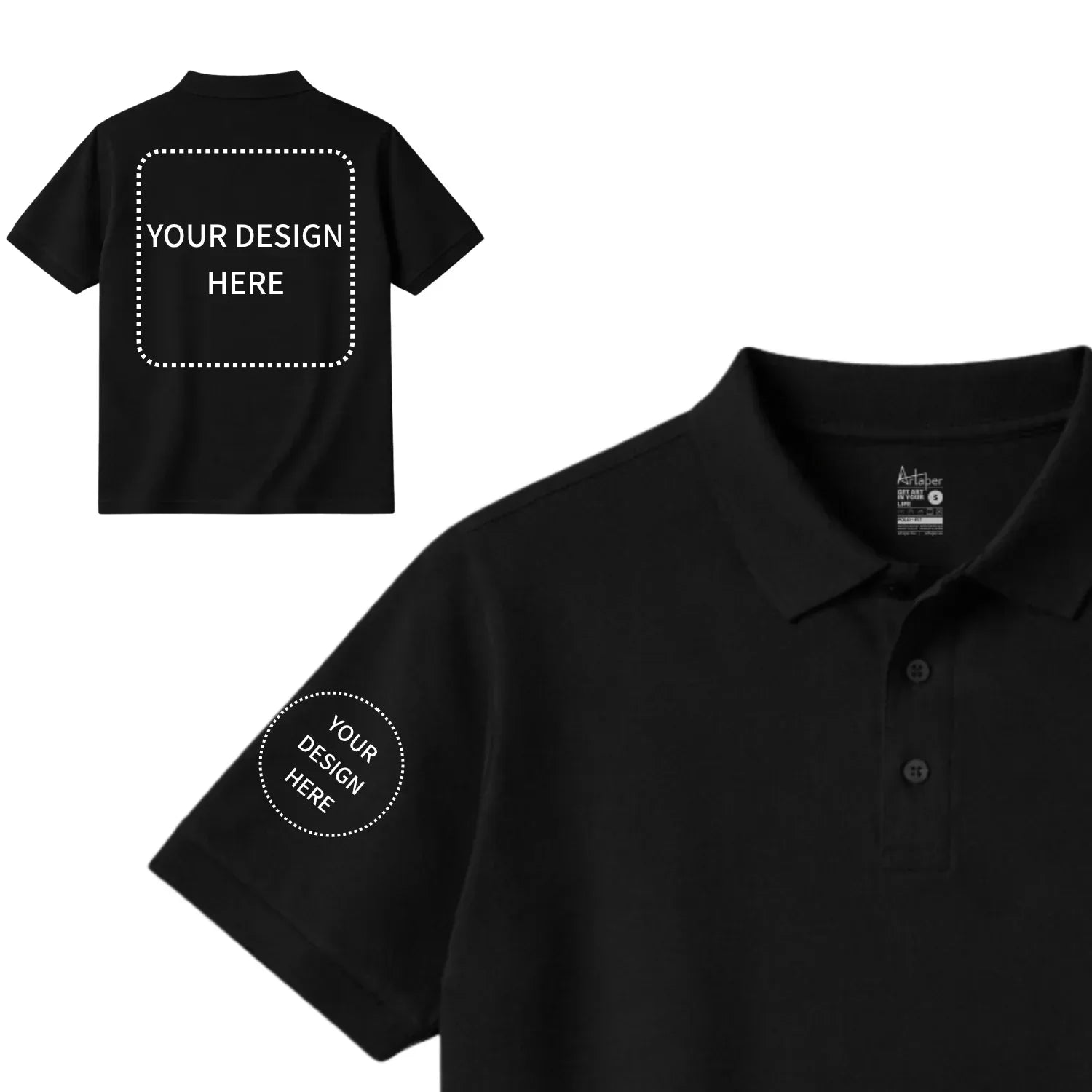 Custom Printed Short Sleeve Polos - Artaper